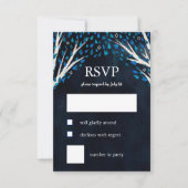 Levensboom Sterren Waterverf Bat Bar Mitswa RSVP Kaartje (Voorkant)