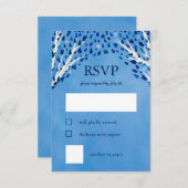 Levensboom Sterren Waterverf Bat Bar Mitswa RSVP Kaartje (Voorkant / Achterkant)