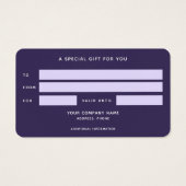 Levensboom | STERRENNACHT Visitekaartje (Achterkant)