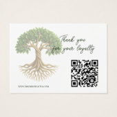 Levensboom Symbool Zakelijk Logo Cadeaubon Visitekaartje (Achterkant)
