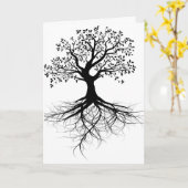 Levensboom sympathie kaart (Gele Bloem)