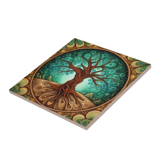 Levensboom Tegeltje (Zijkant)