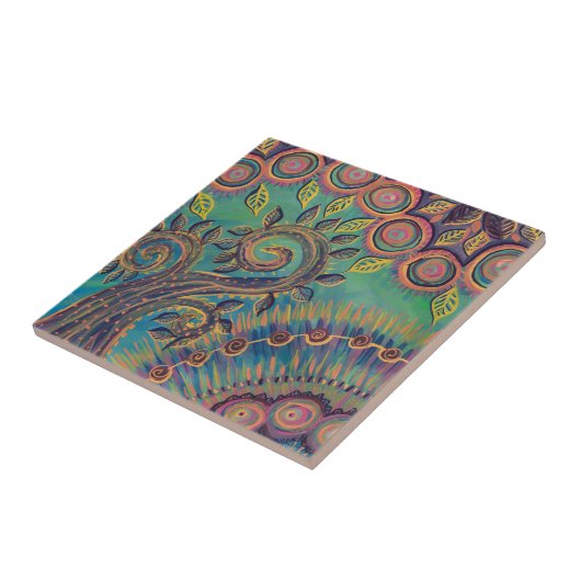 levensboom tegeltje (Zijkant)