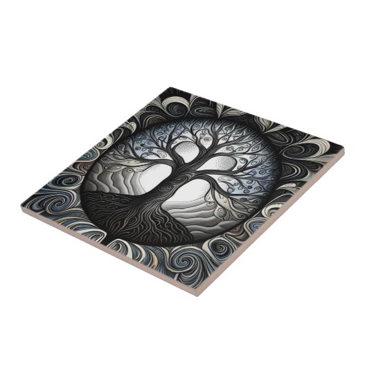 Levensboom Tegeltje (Zijkant)