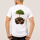 levensboom Tri-Blend shirt (Achterkant)