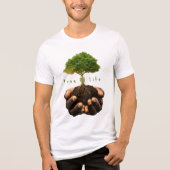 levensboom Tri-Blend shirt (Voorkant)