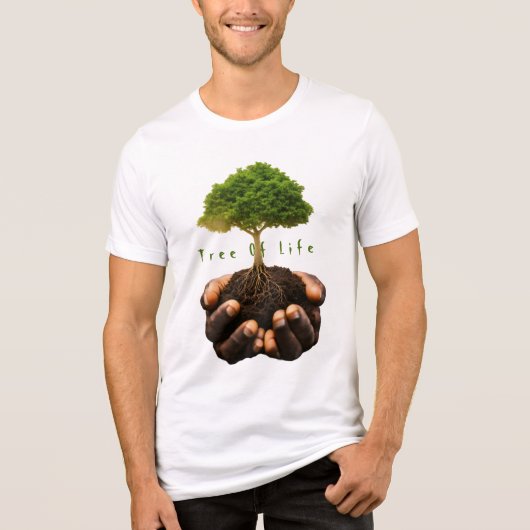 levensboom Tri-Blend shirt (Voorkant)