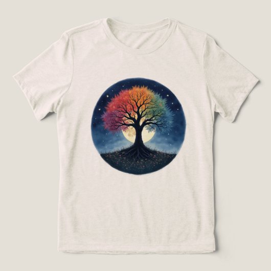 Levensboom Tri-Blend Shirt (Design voorkant)