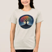 Levensboom Tri-Blend Shirt (Voorkant)