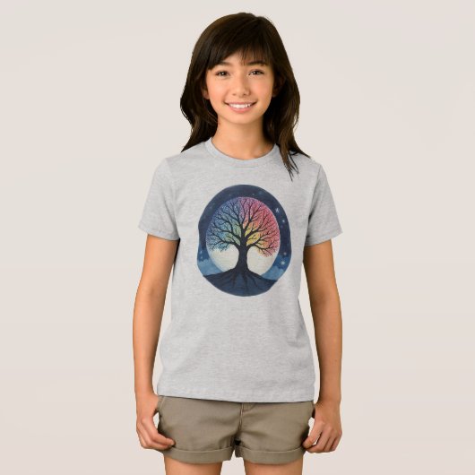 Levensboom Tri-Blend Shirt (Voorkant volledig)