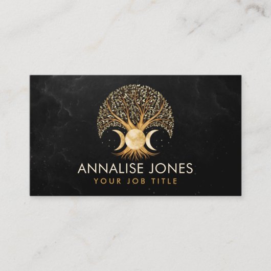 Levensboom - Triple Moon Visitekaartje (Voorkant)