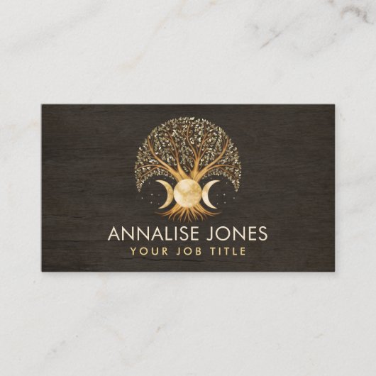 Levensboom - Triple Moon Visitekaartje (Voorkant)