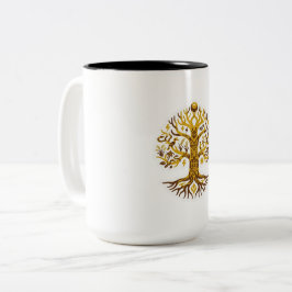 Levensboom Tweekleurige Koffiemok