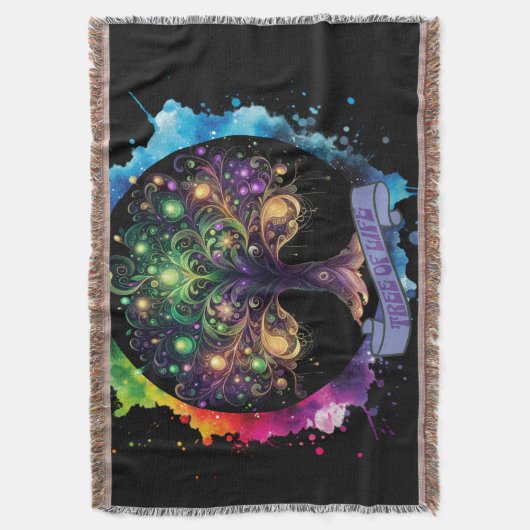 Levensboom v2 deken (Voorkant Verticaal)