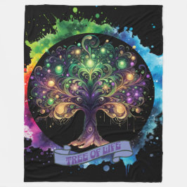 Levensboom v2 fleece deken