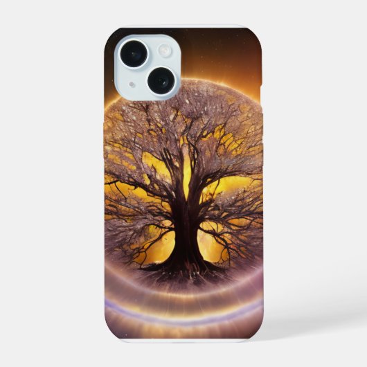 Levensboom v2 iPhone 15 case (Achterkant)