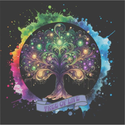 Levensboom v2 sticker (Voorkant)