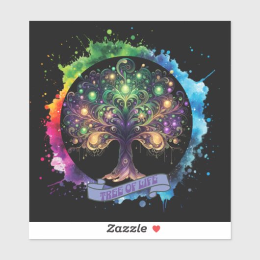 Levensboom v2 sticker (Vel)