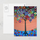 Levensboom van de poten briefkaart (Voorkant / Achterkant)