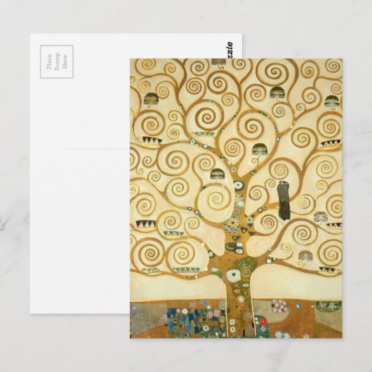 Levensboom van Gustav Klimt Briefkaart (Voorkant / Achterkant)