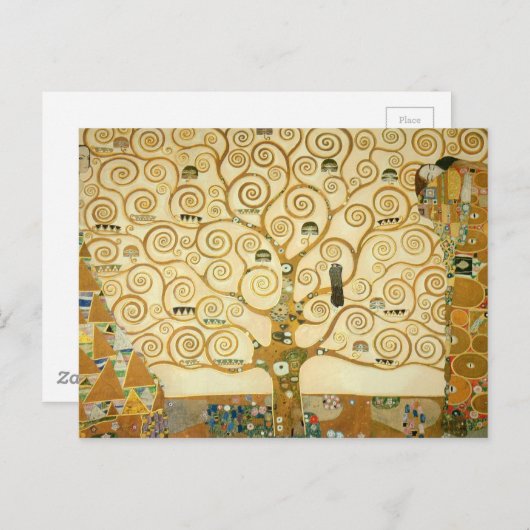 Levensboom van Gustav Klimt Briefkaart (Voorkant / Achterkant)
