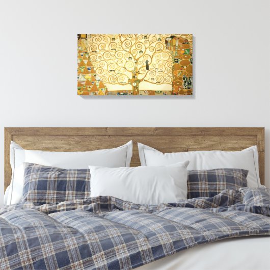Levensboom van Gustav Klimt Canvas Afdruk (Insitu (Slaapkamer))