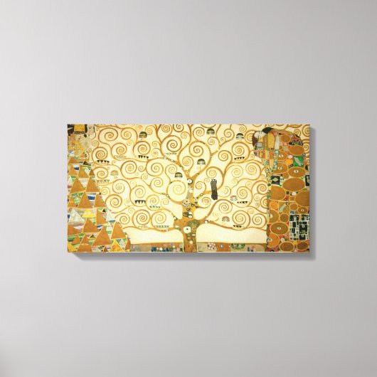 Levensboom van Gustav Klimt Canvas Afdruk (Voorkant)