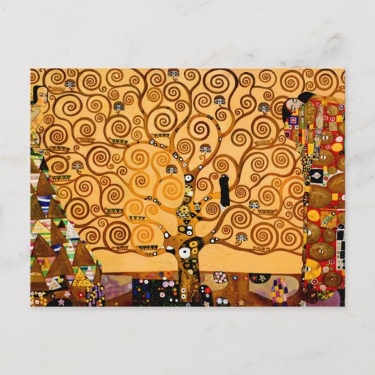 Levensboom van Gustav Klimt Fine Art Briefkaart (Voorkant)