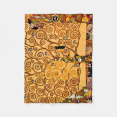 Levensboom van Gustav Klimt Fine Art Fleece Deken (Voorkant)