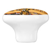 Levensboom van Gustav Klimt Fine Art Keramische Knop (Zijkant)