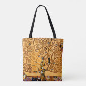 Levensboom van Gustav Klimt Fine Art Tote Bag (Achterkant)
