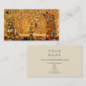 Levensboom van Gustav Klimt Fine Art Visitekaartje (Voorkant / Achterkant)