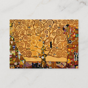Levensboom van Gustav Klimt Fine Art Visitekaartje