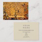 Levensboom van Gustav Klimt Fine Art Visitekaartje (Voorkant / Achterkant)
