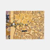 Levensboom van Gustav Klimt Fleece Deken (Voorkant (Horizontaal))