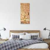 Levensboom van Gustav Klimt, gestileerde Art Nouve Canvas Afdruk (Insitu (Slaapkamer))
