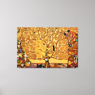 Levensboom van Gustav Klimt Grote Kunst Canvas Afdruk