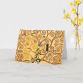 Levensboom van Gustav Klimt Kaart (Gele Bloem)