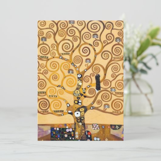 Levensboom van Gustav Klimt Kaart (Staand voorkant)