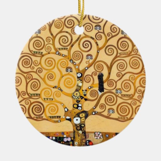 Levensboom van Gustav Klimt Keramisch Ornament (Voorkant)