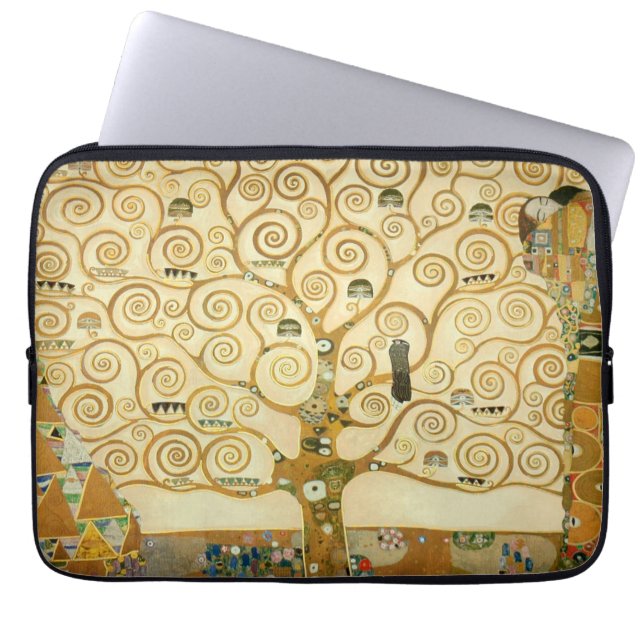 Levensboom van Gustav Klimt Laptop Sleeve (Voorkant)