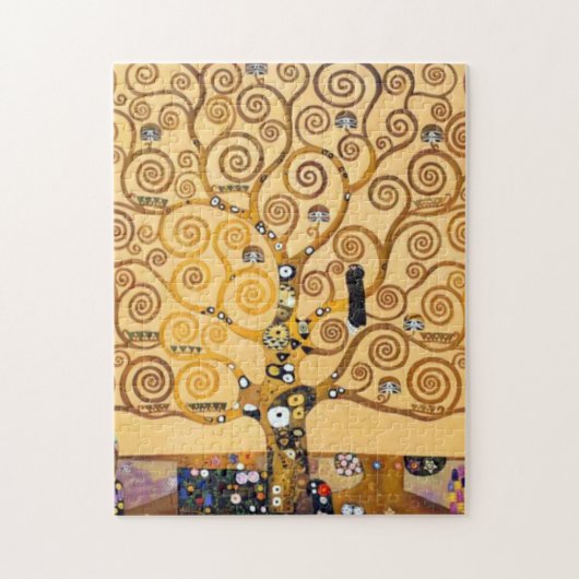 Levensboom van Gustav Klimt Legpuzzel (Verticaal)