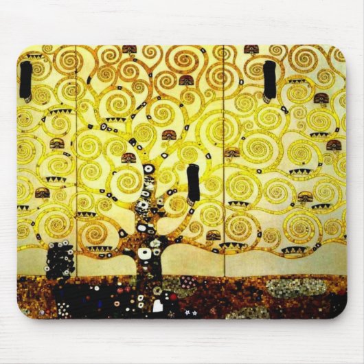 Levensboom van Gustav Klimt Mousepad versie 2 Muismat (Voorkant)