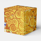 Levensboom van Gustav Klimt Nouveau Bedankdoosjes (Achterkant)