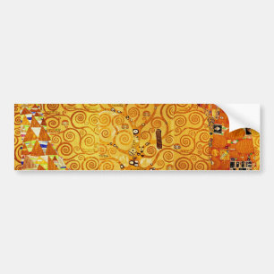 Levensboom van Gustav Klimt Nouveau Bumpersticker