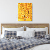 Levensboom van Gustav Klimt Nouveau Canvas Afdruk (Insitu (Slaapkamer))