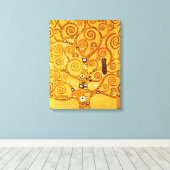 Levensboom van Gustav Klimt Nouveau Canvas Afdruk (Insitu (Houten vloer))