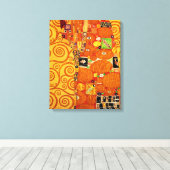 Levensboom van Gustav Klimt Nouveau Canvas Afdruk (Insitu (Houten vloer))