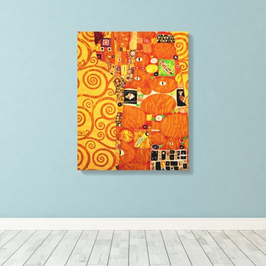 Levensboom van Gustav Klimt Nouveau Canvas Afdruk (Insitu (Houten vloer))