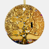 Levensboom van Gustav Klimt Nouveau Keramisch Ornament (Voorkant)